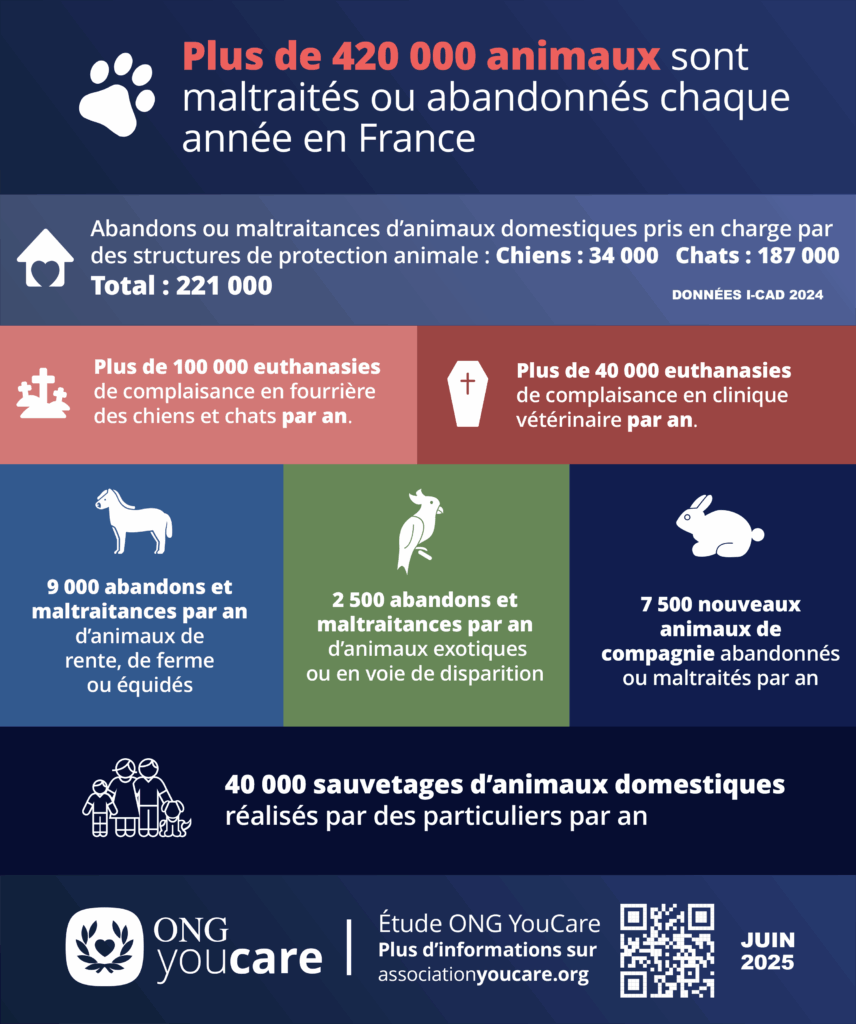 abandon et maltraitance animale en france 2024